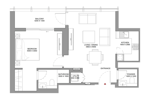 Apartamento en Ras Al Khor, Dubai, 1 dormitorio, 68 m², № 92304 - foto 4