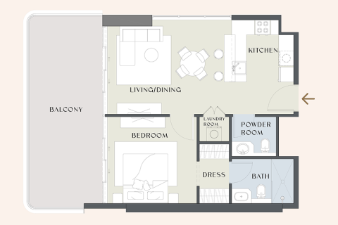 Appartement à Al Satwa, Dubai, studio, 45 m², № 92728 - photo 8