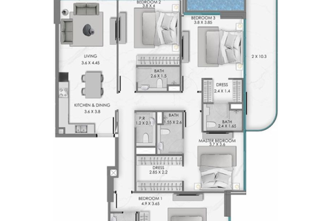 Appartement à Dubai, 1 chambre, № 92725 - photo 6