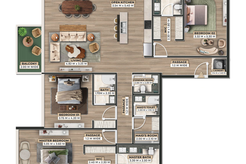 Appartement à Dubai, 1 chambre, 79 m², № 92727 - photo 8