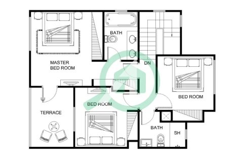 فيلا في Zahra Townhouses, Town Square, دبي 4 غرف نوم, 290 م² رقم 50222 - صورة 17