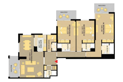 Apartment in Maritime City, Dubai 1 bedroom, 74 sq.m. № 92263 - photo 8