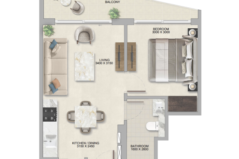 Apartment in Discovery Gardens, Dubai 1 bedroom, 48 sq.m. № 92255 - photo 3