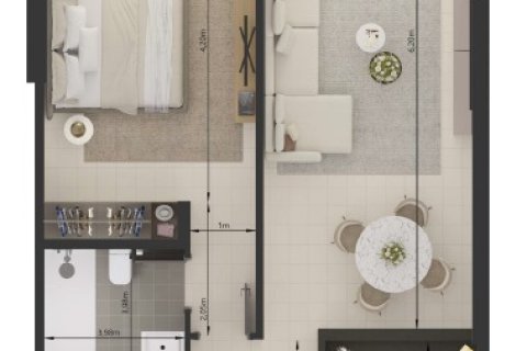 Appartement à Jumeirah Village Circle, Dubai, 1 chambre, 72 m², № 4179 - photo 2