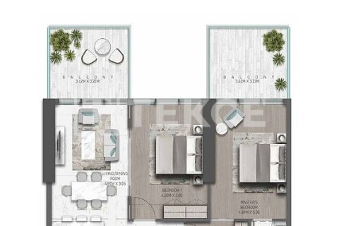 Apartment in DAMAC Hills (Akoya by DAMAC), Dubai 1 bedroom, 65 sq.m. № 4269 - photo 15