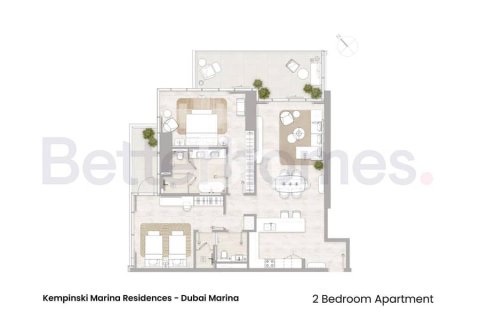 Appartement à Dubai Marina, Dubai, 2 chambres, 153 m², № 21405 - photo 14