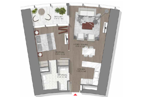 Appartement à SAFA TWO à Dubai, 1 chambre, 70 m², № 31135 - photo 5