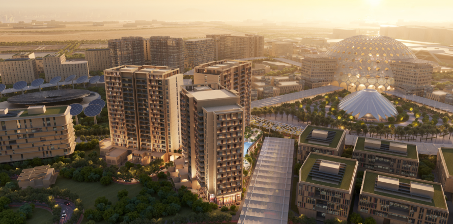 Appartement à Sidr 1 Residences à Dubai, 1 chambre, 91.39 m², № 39916