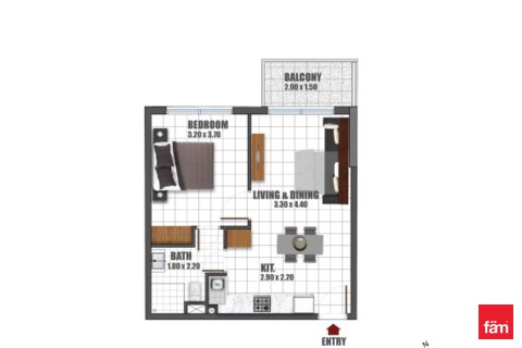 Appartement à Arjan, Dubai, 1 chambre, 52.4 m², № 47872 - photo 11
