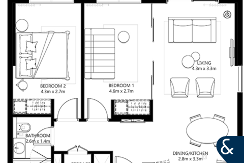 Apartamento en Collective, Dubai Hills Estate, Dubai, 2 dormitorios, 69 m², № 75393 - foto 13