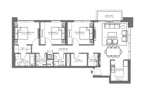 Apartment in Dubai Hills Estate, Dubai 1 bedroom № 92631 - photo 8