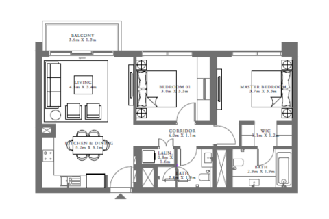 Apartment in Dubai Hills Estate, Dubai 1 bedroom № 92631 - photo 7