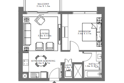 Apartment in Dubai Hills Estate, Dubai 1 bedroom № 92631 - photo 6