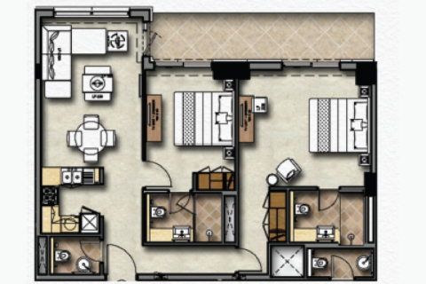 شقة في الخليج التجاري, دبي استوديو رقم 92633 - صورة 5