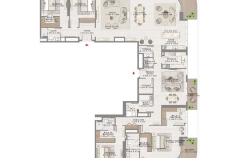 Apartment in Dubai Harbour, Dubai 1 bedroom, 53 sq.m. № 92630 - photo 9