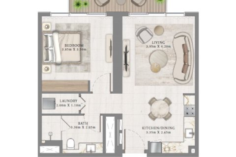 Apartment in Dubai Harbour, Dubai 1 bedroom, 53 sq.m. № 92630 - photo 4