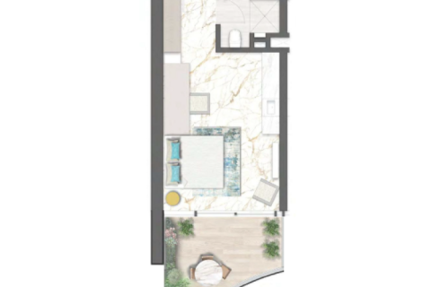 Apartment in Business Bay, Dubai studio № 92642 - photo 8