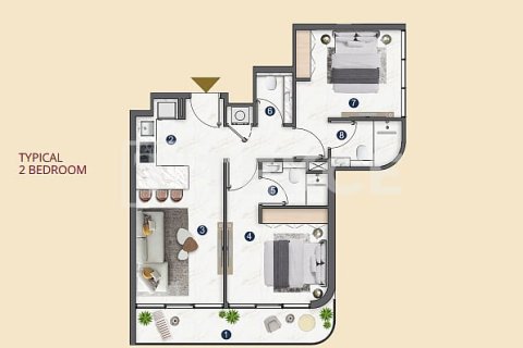 Appartement à Jumeirah Village Triangle, Dubai, 3 chambres, 129 m², № 99698 - photo 28