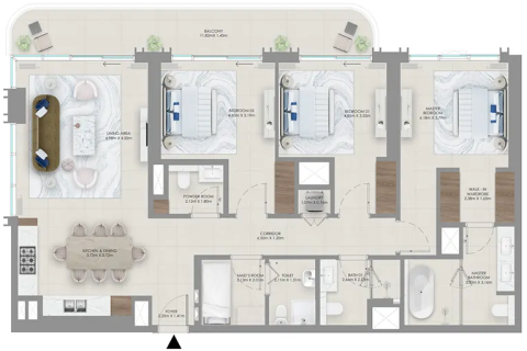 Apartment in Baystar by Vida in Dubai 1 bedroom, 72 sq.m. № 103894 - photo 14