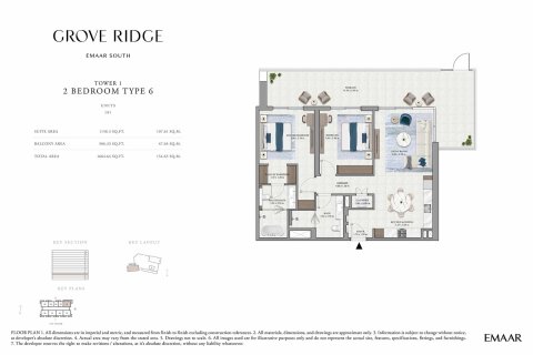 Apartment in Grove Ridge in EMAAR South, Dubai South (Dubai World Central), Dubai 1 bedroom, 73 sq.m. № 103882 - photo 6