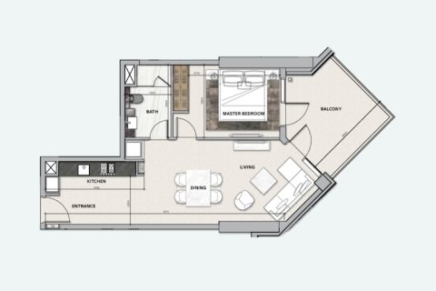 Appartement à Urban Oasis, Dubai, 1 chambre, 72 m², № 3627 - photo 1