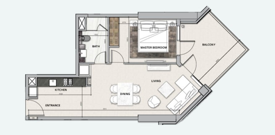 شقة في Urban Oasis, دبي 1غرف نوم, 72 م² رقم 3627