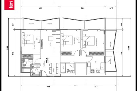 شقة في دبي 3 غرف نوم, 154.6 م² رقم 97529 - صورة 2