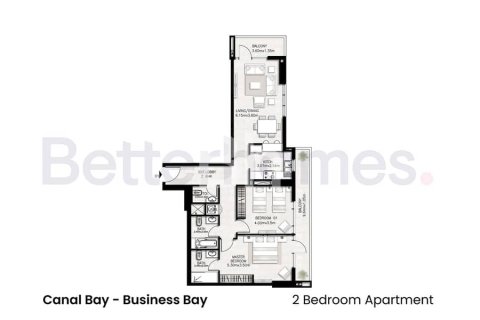 Appartement à Business Bay, Dubai, 2 chambres, 117 m², № 24000 - photo 2