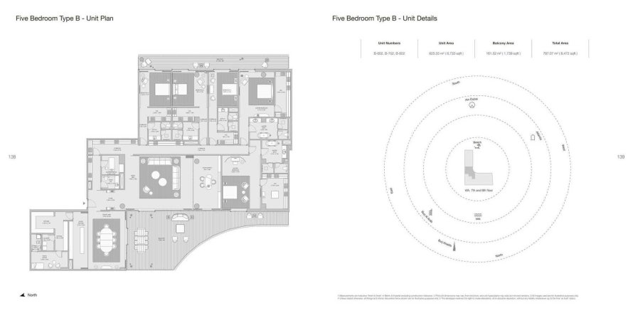 Квартира в ARMANI BEACH RESIDENCES в Пальме Джумейре, Дубай, 5 спален, 787.07м², № 31212