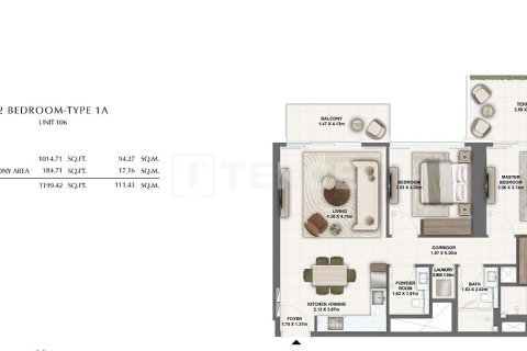 Apartment in Dubai 2 bedrooms, 120 sq.m. № 24859 - photo 4