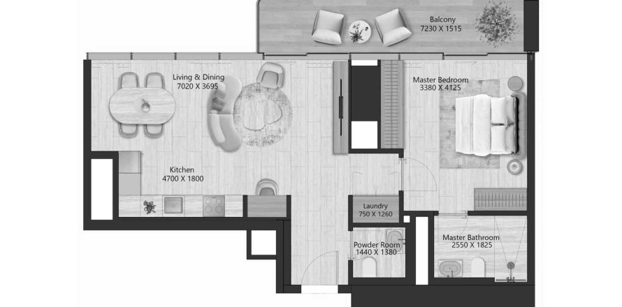 Appartement à IL Vento à Maritime City, Dubai, 1 chambre, 78.76 m², № 70047