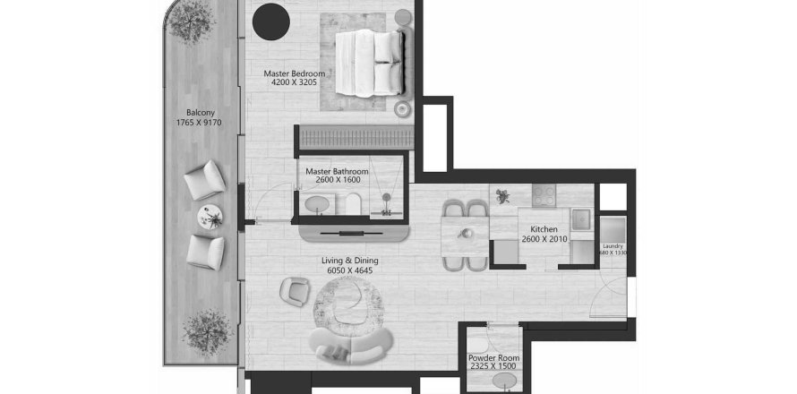 Appartement à IL Vento à Maritime City, Dubai, 1 chambre, 83.07 m², № 70045