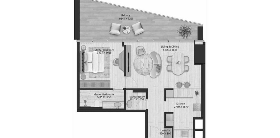 Appartement à IL Vento à Maritime City, Dubai, 1 chambre, 86.07 m², № 70046