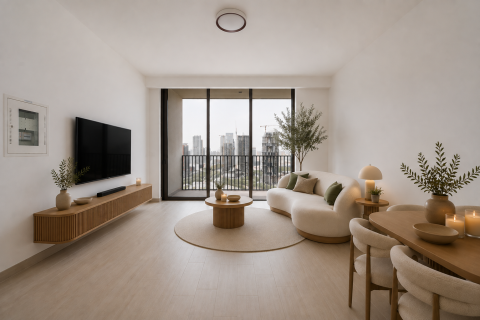 Appartement à Jumeirah Village Circle, Dubai, 1 chambre, 74.66 m², № 136498