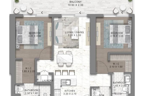 Apartment in Maritime City, Dubai 1 bedroom, 72 sq.m. № 92653 - photo 10