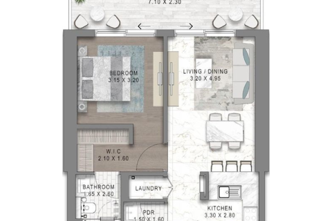 Apartment in Maritime City, Dubai 1 bedroom, 72 sq.m. № 92653 - photo 9