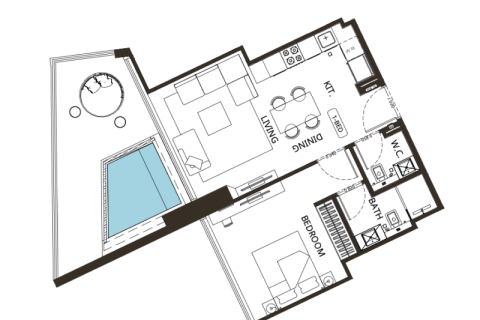 Apartment in Jumeirah Village Circle, Dubai 1 bedroom, 74 sq.m. № 92652 - photo 6