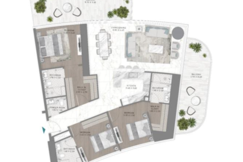 Duplex in Dubai Harbour, Dubai 1 bedroom, 62 sq.m. № 92664 - photo 13