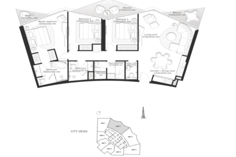Appartement à W Residences, Dubai, 3 chambres, 135 m², № 3588 - photo 2