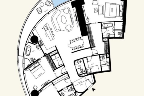 Penthouse in Downtown Dubai (Downtown Burj Dubai), Dubai 2 bedrooms, 171 sq.m. № 103745 - photo 5