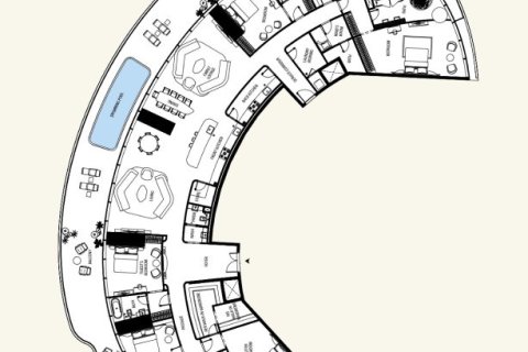 Penthouse in Downtown Dubai (Downtown Burj Dubai), Dubai 2 bedrooms, 171 sq.m. № 103745 - photo 3