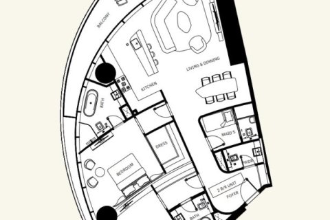 Penthouse in Downtown Dubai (Downtown Burj Dubai), Dubai 2 bedrooms, 171 sq.m. № 103745 - photo 6