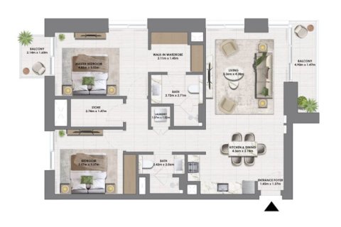 Apartamento en Downtown Dubai (Downtown Burj Dubai), Dubai, 1 dormitorio, 82 m², № 103747 - foto 5