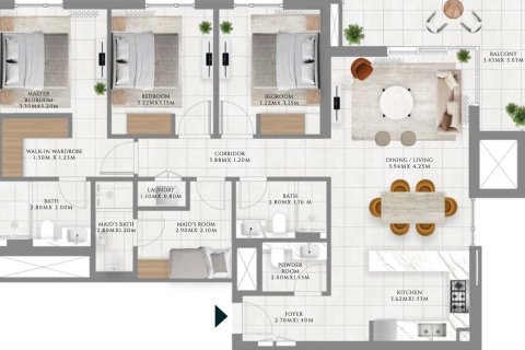 Apartment in Dubai Hills Estate, Dubai 1 bedroom, 63 sq.m. № 103748 - photo 2