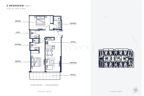 Appartement à Dubai, 1 chambre, 72 m², № 89850 - photo 25