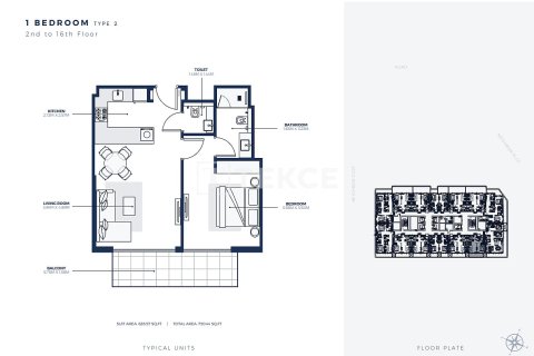 Appartement à Dubai, 1 chambre, 72 m², № 89850 - photo 24