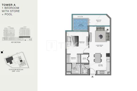 Купить квартиру в Дубае: 3 спальни, 155м², № 83274 - фото 27