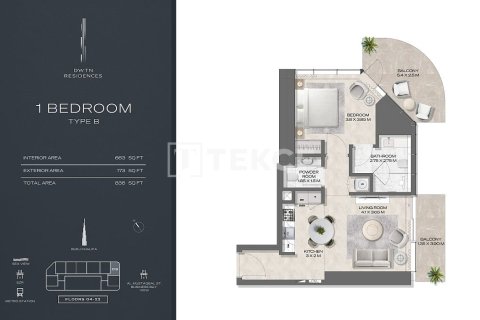 Apartamento en Business Bay, Dubai, 1 dormitorio, 75 m², № 24199 - foto 19