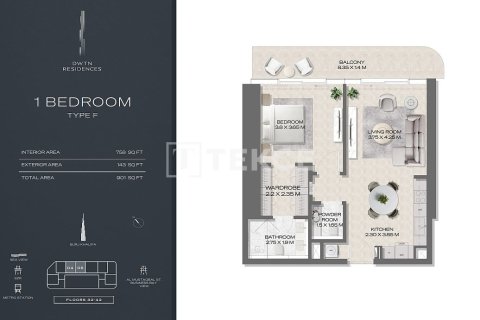 Apartamento en Business Bay, Dubai, 1 dormitorio, 75 m², № 24199 - foto 17