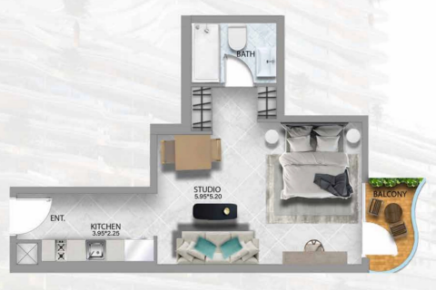 Купить квартиру в Дубае: студию, 44м², № 20935 - фото 9